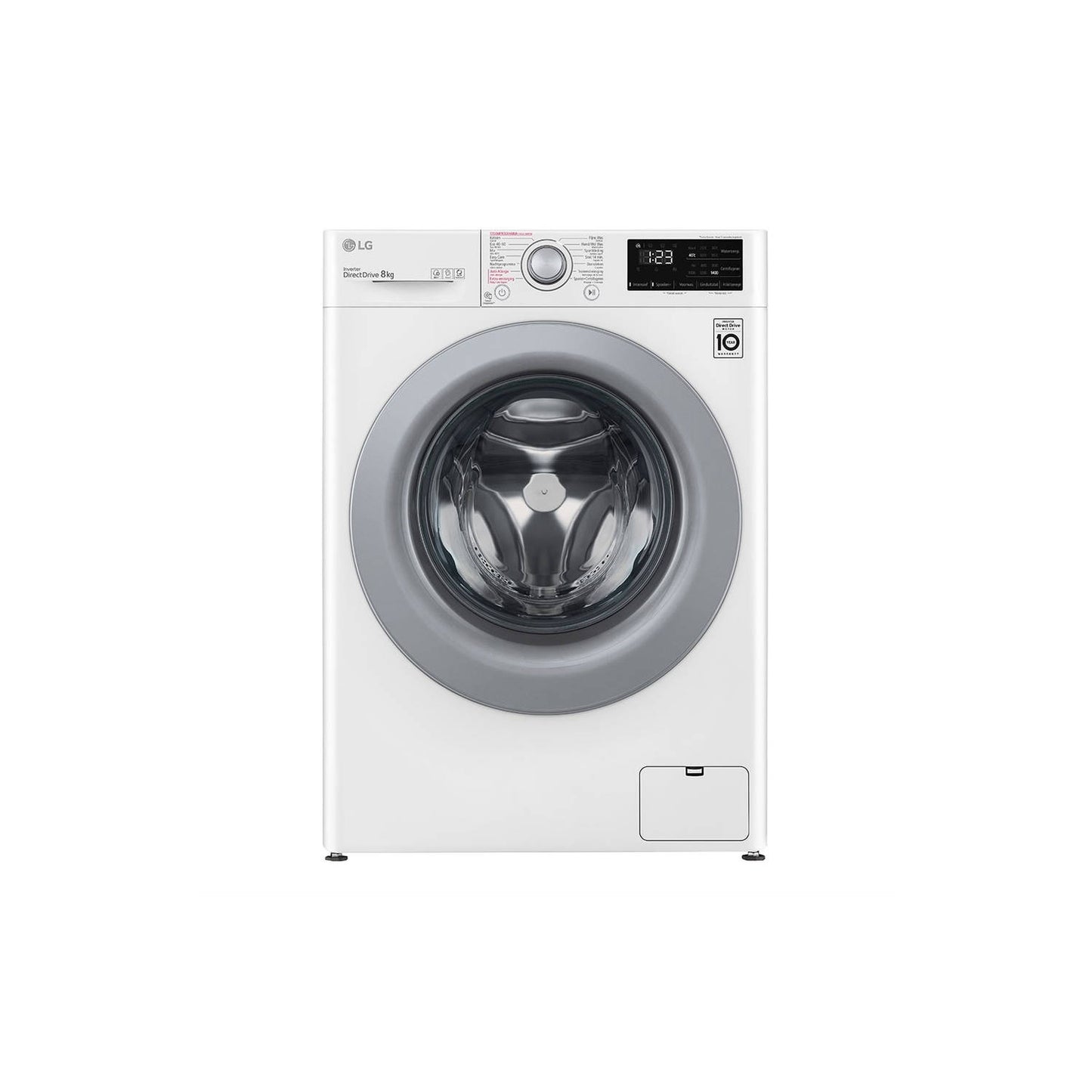 LG - Wasautomaat 8kg B 1400tpm AIDD Spa Steam