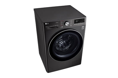 LG - Washing machine 10.5kg 1600trn BLACK STEEL eZDispenser Turbo360 AIDD WiFi 