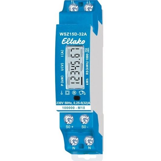 1F DIN-RAIL kWh Meter 32A MET MID