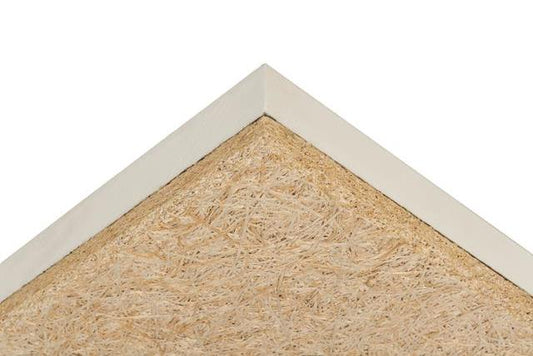 PIR + Houtwolcement naturel 1200x600x60+25mm Rd:2,72 (=0,72 m²): Plaat met PIR en houtwolcement in naturelkleur, afmetingen 1200x600x60+25mm, Rd-waarde van 2,72, geschikt voor 0,72 m².