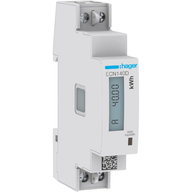 Hager kWh-Meter 1F DIR 40A ECP140D