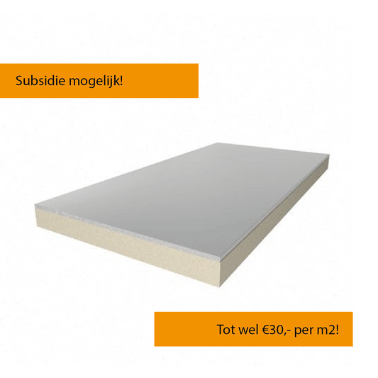 PIR + Fermacell 1200x600x81+10mm Rd:3.65 (=0.72 m²) 