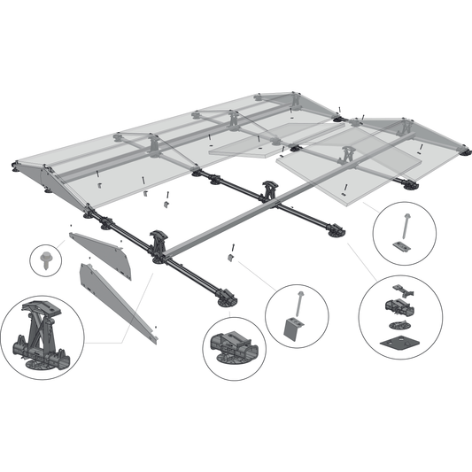 Support de ballast Esdec FlatFix Fusion 1700