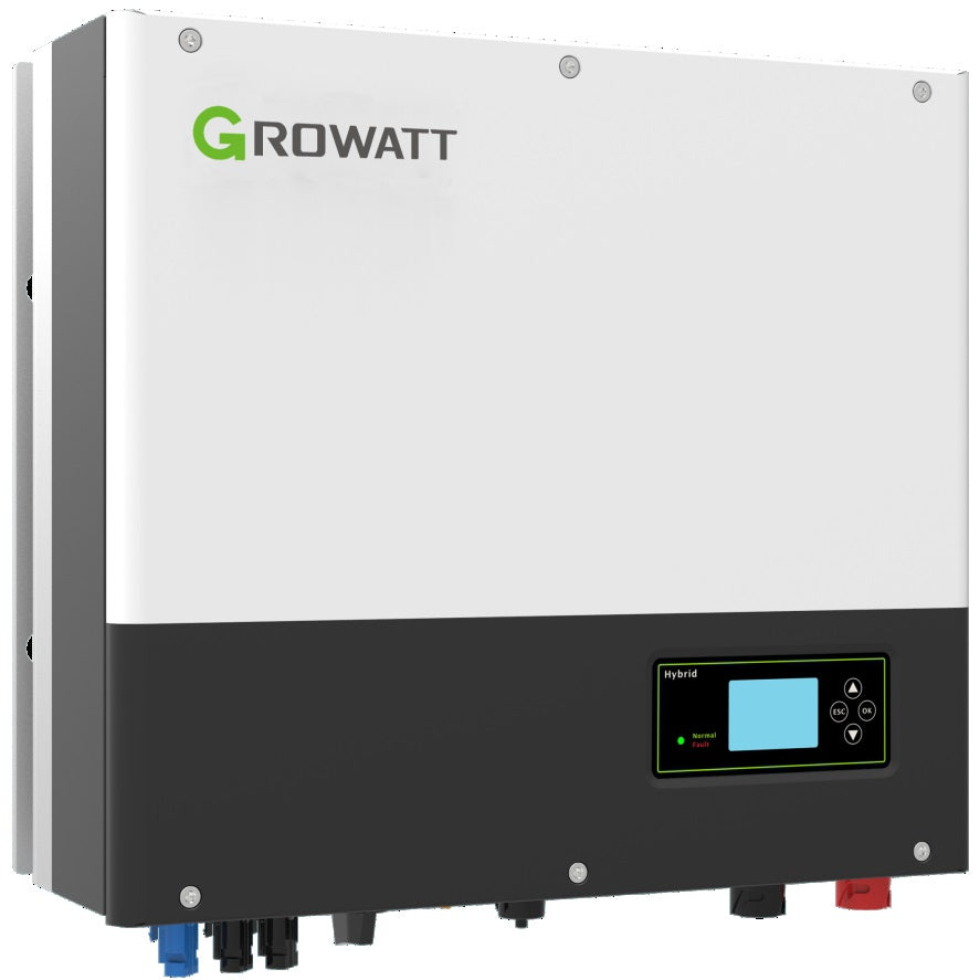 GrowattW HYBR. BATTERIJOmvormer 3-FASE 10KW: "GrowattW hybride batterijomvormer 3 fase 10 kW"